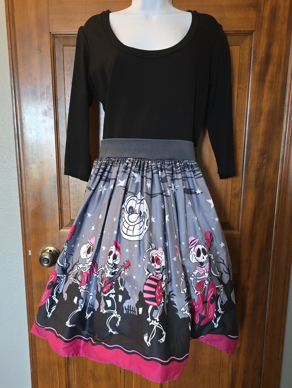 Pinup Couture Allison Dress Skeleton Band XL